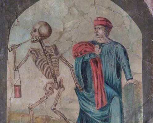 Anonymus. Tod und Arzt. Um 1800