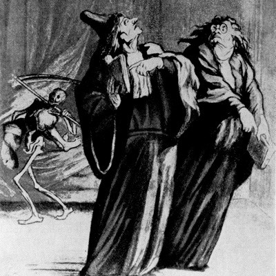 Daumier, Honore. Streitende Ärzte. Um 1870