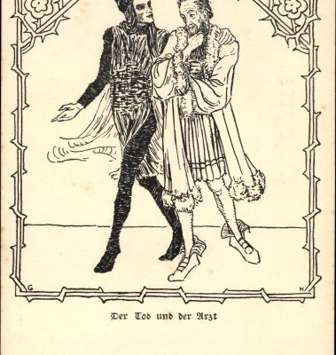 Hoerner, Gertrud. Tod und Arzt. Um 1900
