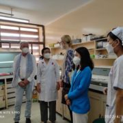 Visit of laboratory in Calmette-Hospital: CB, Dr. Friederike Kauer, Dr. Thay Ratanak and staff Visit of laboratory in Calmette-Hospital: CB, Dr. Friederike Kauer, Dr. Thay Ratanak and staff