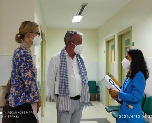 Visit to Department of Dermatology in Calmette-Hospital: Dr. Friedrike Kauer, CB, Dr. Thay Ratanak Visit to Department of Dermatology in Calmette-Hospital: Dr. Friedrike Kauer, CB, Dr. Thay Ratanak