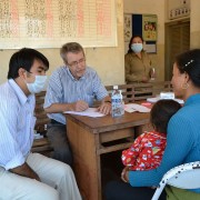 With Patients and Translator in Rural Cambodia