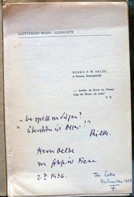 Gedichte. Blätter für die Dichtung, Hamburg 1936