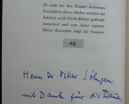 Gesammelte Gedichte, Wiesbaden und Zürich 1956