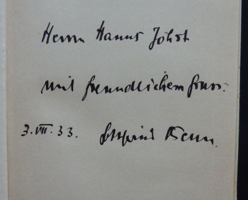Der neue Staat und die Intellektuellen, Stuttgart und Berlin 1933