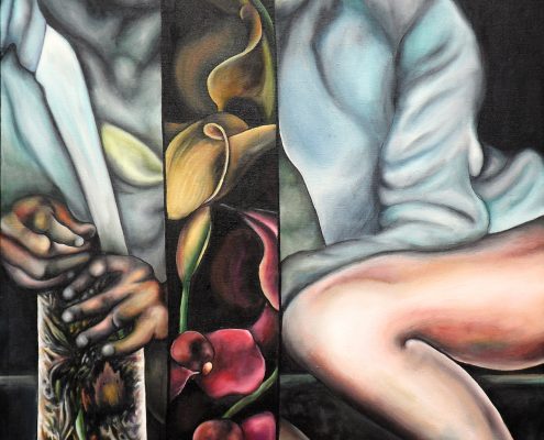 Calla Lily, Acrylic on canvas, 60x85cm, 2013