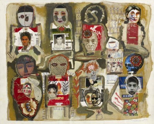 Cigarette People, 50x40cm, 2009
