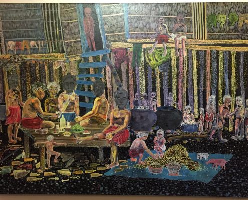 Evening Drinking Party, 100x70cm