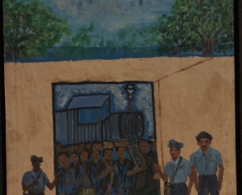 Phnom Penh Train Station, 58x46cm, 1997