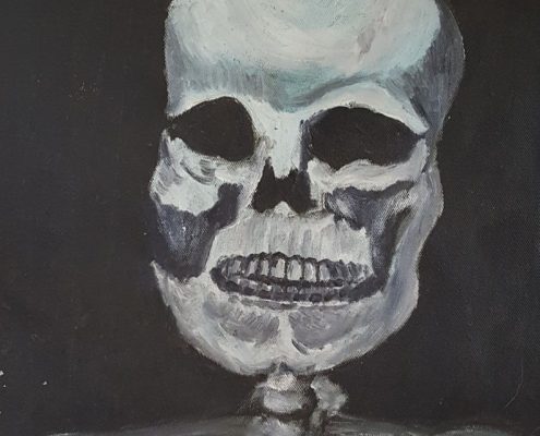Skull, 33x47cm, 1998