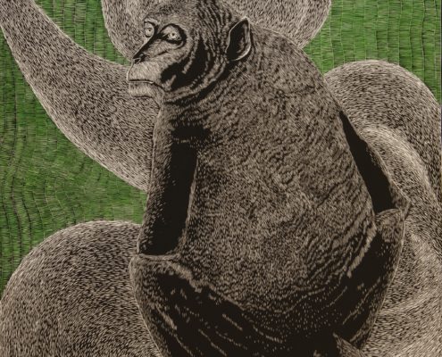 Untittle 1- Woodcut- 64 x 84cm-2022
