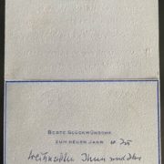 Benn, Weihnachtsgruß. Empfänger unbekannt1