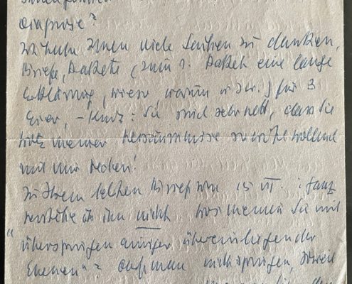 Schreiben Benn an Pia Ludwig